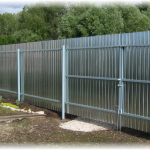 Забор из профнастила под ключ