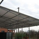 Навес из профнастила своими руками