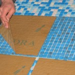 Кладка плитки-мозаики